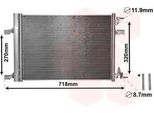 Van Wezel 37005500 - Oe 13267648 Condensatore Aria Condizionata Con Essiccatore Per Cruze (J300), Cruze (J305), Cruze (J308), Astra J, Cascada (W13), Zafira Tourer C