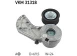 Skf Vkm 31318 - Oe 022 145 299 E Puleggia Tenditrice, Cinghia A V Per Q7 (4L), Cayenne (92A), Cayenne (9PA), Phaeton (3D), Touareg (7L), Touareg (7P)