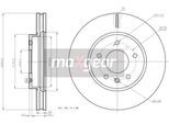 Maxgear 19-2369 - Disco Freno Oe 48 08 848 Per Captiva, Antara (L07)