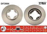 Trw DF3084 - Disco Freno Oe 45251 SM5 A00 Per Accord Iv, Accord V