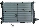 Mahle Cr 944 000S - Oe 96477777 Radiatore, Raffreddamento Motore Per Matiz (M200, M250), Spark (M200, M250), Spark (M300)