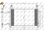 Nrf 35796 - Oe 94532313 Condensatore Aria Condizionata Con Essiccatore Per Matiz (M200, M250), Spark (M200, M250)