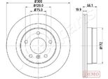 Japanparts DP-0101C - Oe 34216764651 Disco Freno, Asse Posteriore Per Serie 1 (E88), Serie 1 (E82), Serie 2 (F22, F87), Serie 1 (E81), Serie 3 (E90), Serie 3 (F30), Serie 3 (E93), Serie 3 (E92), Serie 3 Gt (F34), Serie 3 (E91), Serie 4 (F32, F82), Serie 4 (F36), Serie 1 (E87), Serie 1 (F20), Serie 1 (F21)