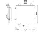 Mahle Ac 459 001S - Condensatore Aria Condizionata Oe 6455EE Con Essiccatore Per C1 (Pm, Pn), Aygo (B1)