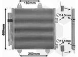 Van Wezel 53005414 - Condensatore Aria Condizionata Oe 6455EE Con Essiccatore Per C1 (Pm, Pn), Aygo (B1)