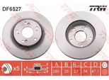 Trw DF6527 - Disco Freno Oe 45251 TV0 E00 Per Civic Ix, Civic Viii
