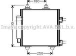 Prasco TOA5414D - Condensatore Aria Condizionata Oe 6455EE Con Essiccatore Per C1 (Pm, Pn), Aygo (B1)