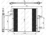 Nrf 350048 - Oe 42422272 Condensatore Aria Condizionata Con Essiccatore Per Spark (M300)