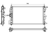 Nrf 53131 - Radiatore Oe 13267666, Raffreddamento Motore Per Cruze (J300), Cruze (J305), Cruze (J308), Orlando (J309)