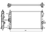 Nrf 53143 - Oe 1300305 Radiatore, Raffreddamento Motore Per Astra J, Cascada (W13), Zafira Tourer C