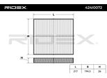 Ridex 424I0072 - Filtro Aria Abitacolo Oe 05058381AA Per Sebring (J), Freemont, Compass, Patriot (MK74)