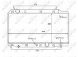 Nrf 58383 - Oe 19010RMAE01 Radiatore, Raffreddamento Motore Per CR-V Ii (Rd), FR-V (Be)