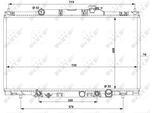 Nrf 53574 - Oe 19010PNB901 Radiatore, Raffreddamento Motore Per CR-V Ii (Rd)