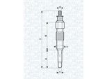 Magneti Marelli 062900040304 - Candeletta Di Accensione Per Jumper, Ducato, Boxer