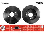 Trw DF3109 - Disco Freno Oe 45251 S0A 940 Per Accord Vi, Prelude