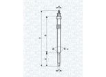 Magneti Marelli 062900024304 - Candeletta Per Jumper, Ducato, Transit Tourneo, Transit, Mondeo Iii, X-Type (X400), Boxer