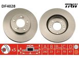 Trw DF4028 - Oe 45251 SZ3 E00 Disco Freno Per CR-V I (Rd), HR-V (Gh), Integra (DC2, DC4), Legend Iii (Ka), Prelude, Shuttle (Ra)