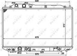 Nrf 58379 - Oe 19010RNAA51 Radiatore, Raffreddamento Motore Per Civic Viii