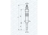 Magneti Marelli 062503901304 - Candeletta Per Civic Vi, Scenic I, Safrane Ii (B54), Megane Scenic, Megane I, Laguna I, Espace Iii (Je), V40 (645), S40 I (644)