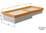 Mahle Lx 1137/S - Filtro Aria Oe 05098424AA Per Crossfire, Slk (R170)