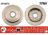 Trw DF4875 - Disco Freno Oe 5085652AA Per Pt Cruiser (Pt)