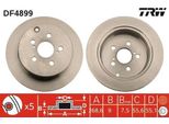 Trw DF4899 - Oe 42431 20390 Disco Freno Per Celica (T23)