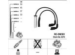 Ngk 8275 - Set Di Cavi Candela Oe 96 305 387 Per Aveo (T200), Aveo (T250, T255)