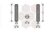 Van Wezel 8100D050 - Essiccatore Aria Condizionata Oe 96539636 Per Aveo (T200), Aveo (T250, T255), Santa Fe I (Sm), Rio (Dc)