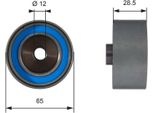 Gates T42081 Rullo Di Rinvio/Guida, Cinghia Dentata Oe 55597415 Compatibile Con Zafira, Vectra, Mokka, Meriva, Corsa D, Corsa C, Corsa B, Combo, Astra J, Astra H, Astra (A04), Astra G, Astra F, Civic, Trax, Cruze