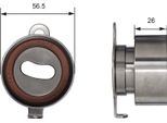 Gates T41011 - Puleggia Tenditore Oe 14510 PM7 003, Cinghia Di Distribuzione Per Civic V, Civic Vi