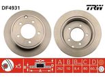 Trw DF4931 - Disco Freno Oe 5105515AA Per Sebring (J), 200, Compass, Patriot (MK74)