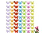 Inf 100 Pezzi Clip Per Orchidee, Clip Di Supporto Per Piante Per Orchidee, Clip Di Plastica Colorate Per Piante Rampicanti