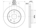 Hella 8DD 355 111-351 - Oe 96264591 Disco Freno Per Epica (KL1), Rezzo (U100)
