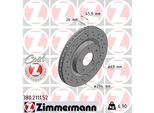 Zimmermann 380.2111.52 - Disco Freno Per Sebring (J), C4 Aircross, Compass, Patriot (MK74), 4008