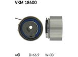 Skf Vkm 18600 - Oe 04884320AA Puleggia Tenditore, Cinghia Di Distribuzione Per Pt Cruiser (Pt), Sebring (J)
