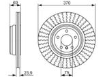 Bosch 0 986 479 730 - Oe 34 21 6 775 291 Disco Freno Per Serie 5 Gt (F07), Serie 7 (F01)