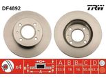 Trw DF4892 - Oe 51712 02550 Disco Freno Per Atos (Mx)