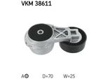Skf Vkm 38611 - Oe 04861277AB Puleggia Tenditore, Cinghia A V Per Voyager Iv, Wrangler Ii (Tj), Cherokee (Kj)