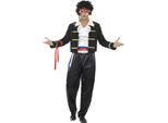 Smiffys - Set Di Costumi "New Romantic Anni '80"" Per Uomo SM1997 (M Regular) (Nero)"