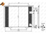 Nrf 35463 - Condensatore Aria Condizionata Oe 2028300970 Per Crossfire, Classe C (W202), Classe C (S202), Clk (C208), Clk (A208), Classe E (W210), Slk (R170)