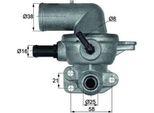 Mahle Ti 133 88D - Oe 05066808AA Termostato Acqua Di Raffreddamento Per Voyager Iv