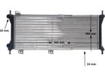 Mahle Cr 2173 000S - Oe 46777410 Radiatore, Raffreddamento Motore Per Panda