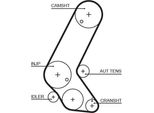 Gates 5595XS - Zahnriemen Oe 14400 Plz D00 Per Civic Vii, Astra G, Astra H