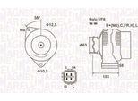 Magneti Marelli 063731727010 - Alternatore Per FR-V (Be), Civic Viii, Civic Vii