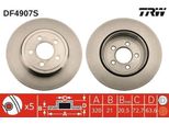 Trw DF4907S - Disco Freno Oe 4779209AB Per 300 C (Le, Lx)