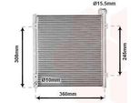 Van Wezel 25005095 - Condensatore Aria Condizionata Oe 80110S01A01 Per Civic Vi