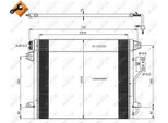 Nrf 35928 - Condensatore Aria Condizionata Oe 4677782AA Per Voyager V (Rt)