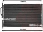 Van Wezel 25005062 - Oe 80110 S10 003 Condensatore Aria Condizionata Per CR-V I (Rd)