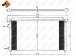 Nrf 35636 - Condensatore Aria Condizionata Oe 80110S5TE01 Per Civic Vii