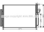 Prasco OLA5436D - Oe 20759646 Condensatore Aria Condizionata Con Essiccatore Per Captiva, Antara (L07)
